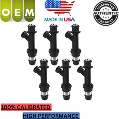 OEM 6x DELPHI Fuel Injectors Fits 2003 Buick LeSabre 3.8L V6 #25323972