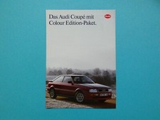 Brochure / Catalogue - Audi Coupe (B3) with Colour Edition Package - 01/92