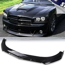 For Dodge Charger Front Bumper Lip Spoiler Boby Kits Splitter Gloss Black A
