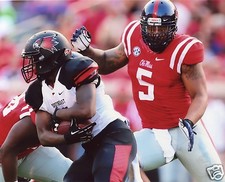 ROBERT NKEMDICHE MISSISSIPPI OLE MISS REBELS 8X10 SPORT PHOTO (AA)