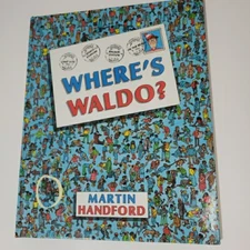 Where's Waldo? 1987 Martin Handford 1st First US Edition HC Banned Topless Pic