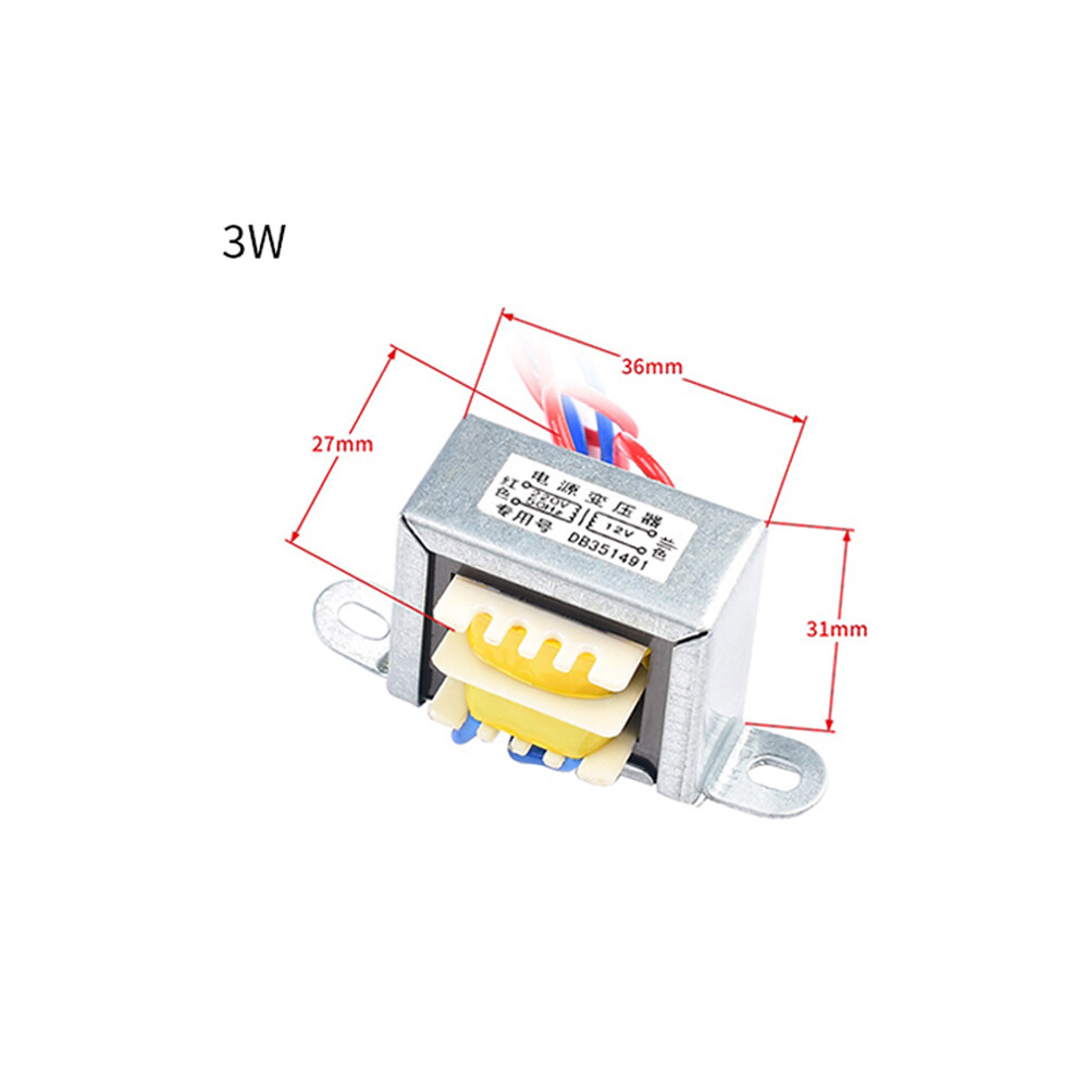 1W 2W 3W Leistungstransformator Eingang AC 220V 50HZ Ausgang AC 6V 9V 12V 15V 18V 24V Single/Dual 1Pcs(1W,6V