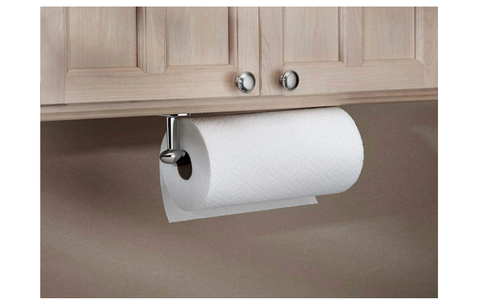 Paper Towel Holder Wall Mount Kitchen Stylish Durable Chrome Under Cabinet RV - Picture 3 of 8