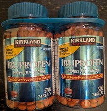 Kirkland Signature 200MG Ibuprofen 1000 Tablets 2 x 500  Exp: 11/2026 