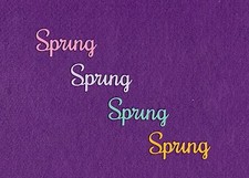 SPRING die cuts scrapbook cards