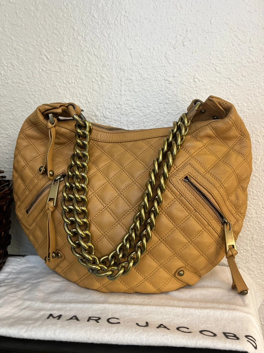 Women's Quilted Banana Hobo Bag