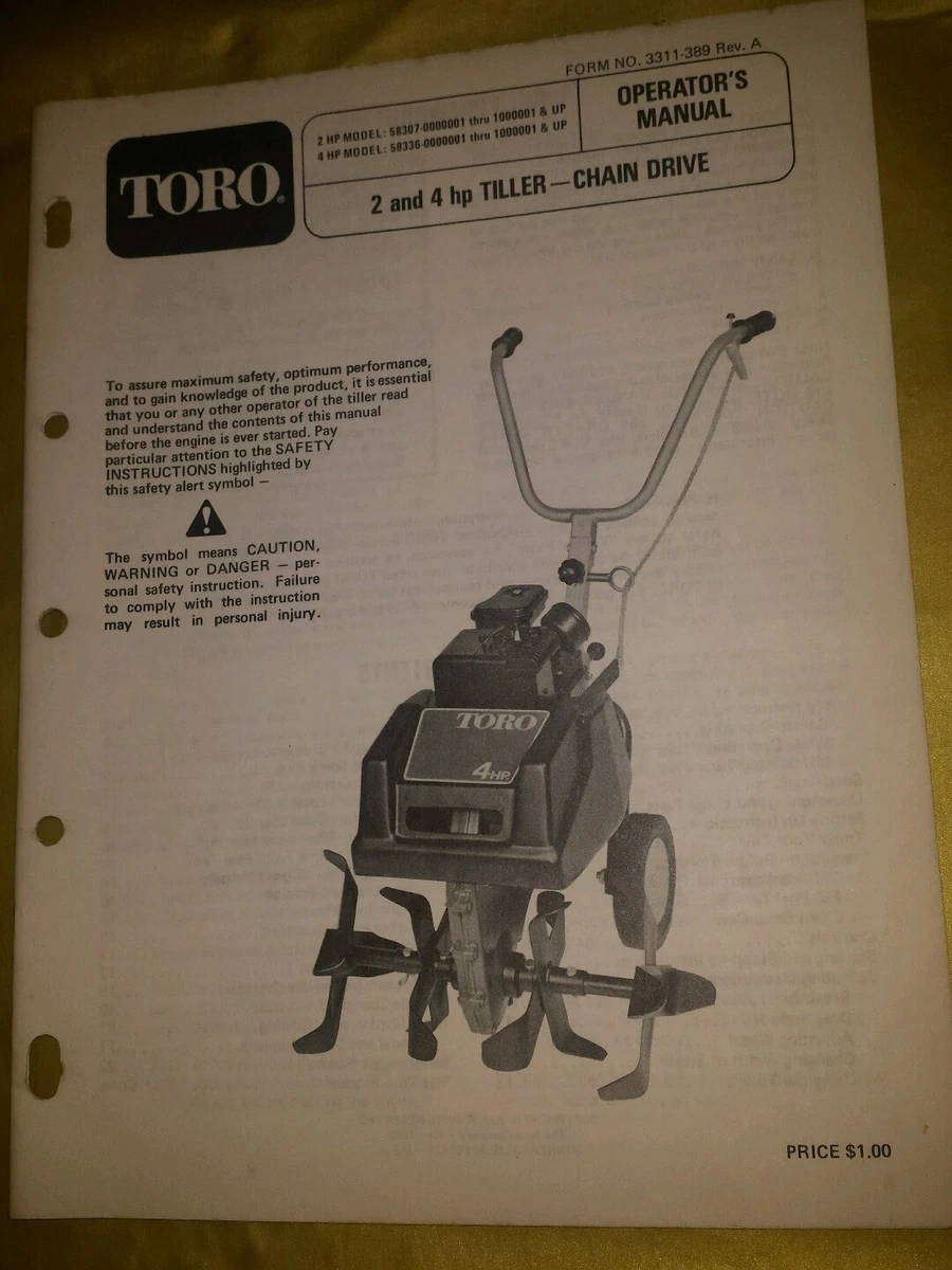 Toro Garden Tiller Manual | Fasci Garden