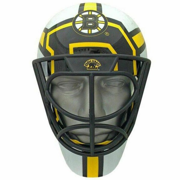 Foam Fanatics NHL Boston Bruins Goalie Hockey Mask Helmet Yellow for