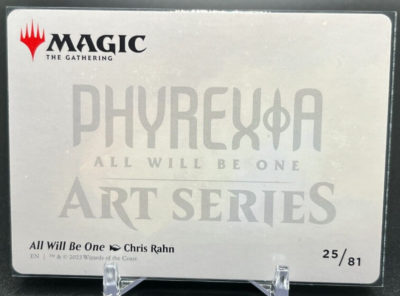 mtg signed art cards phyrexia all will be one MTG All Will Be One 25/81 Phyrexia: All Will Be One Signed Art Series Card