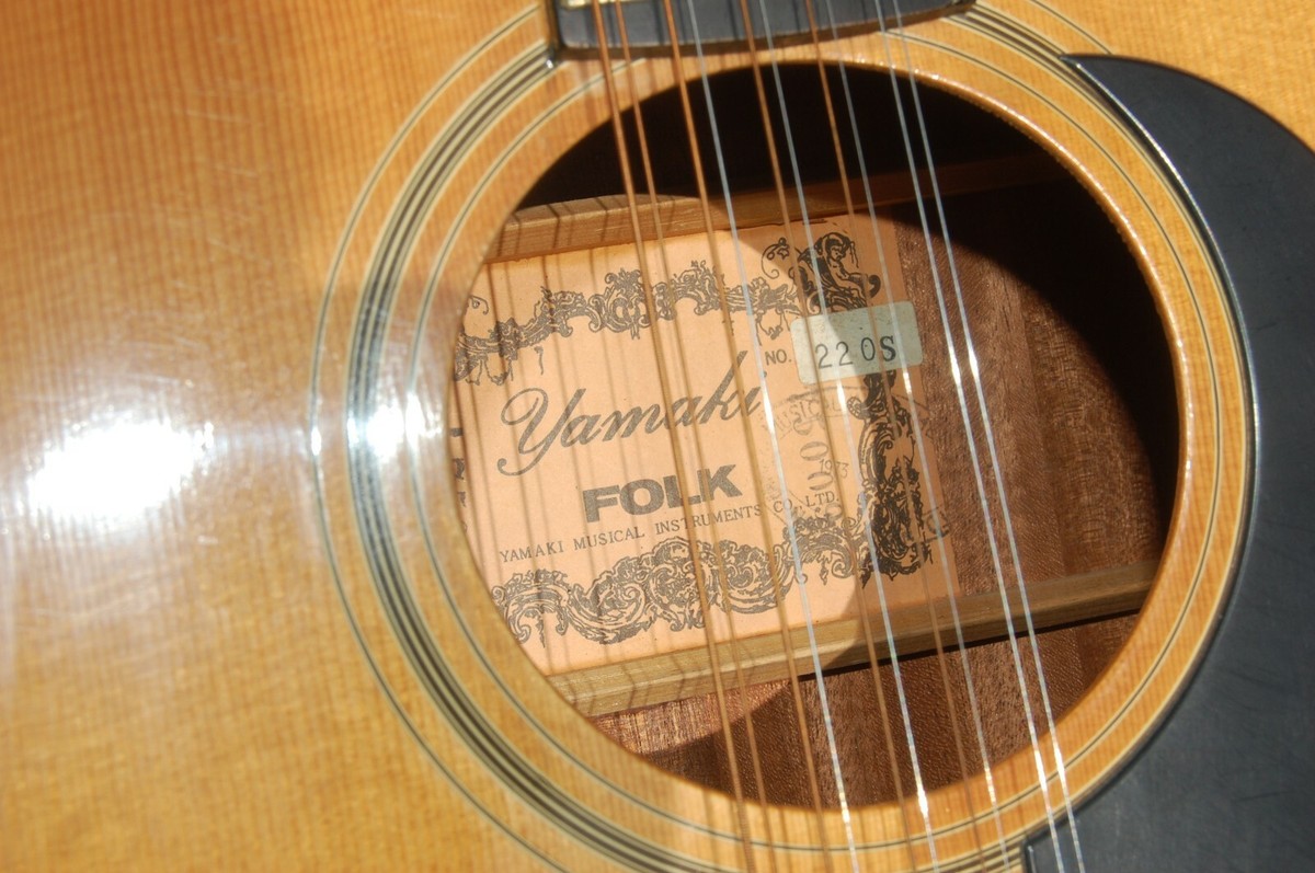 YAMAKI 220 ACOUSTIC FOLK 12 STRING GUITAR 1973 | eBay