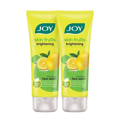 Joy Skin Fruits Lemon Brightening Face Wash 100 ml (2er Pack)