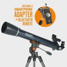 Celestron AstroMaster LT 70AZ Refractor Telescope with Smartphone Adapter  