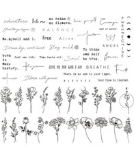 DIVAWOO Realistic Temporary Tattoo - 60 Sheets Tiny Fake Tattoos, Inspirational