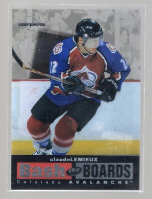 Claude Lemieux 1996-97 Leaf Limited #6 Bash the Boards 3380/3500 Colorado Avs
