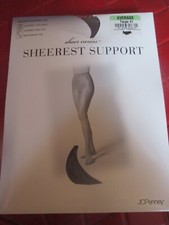 JC PENNEY Vintage TAUPE Nylon PANTYHOSE-Size AVERAGE 105 to 150 lbs - 1990's