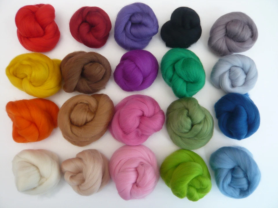 Heidifeathers® Wool Roving, Tops, Carded Sliver, Merino, Natural Needle Felting - Image 2 of 4