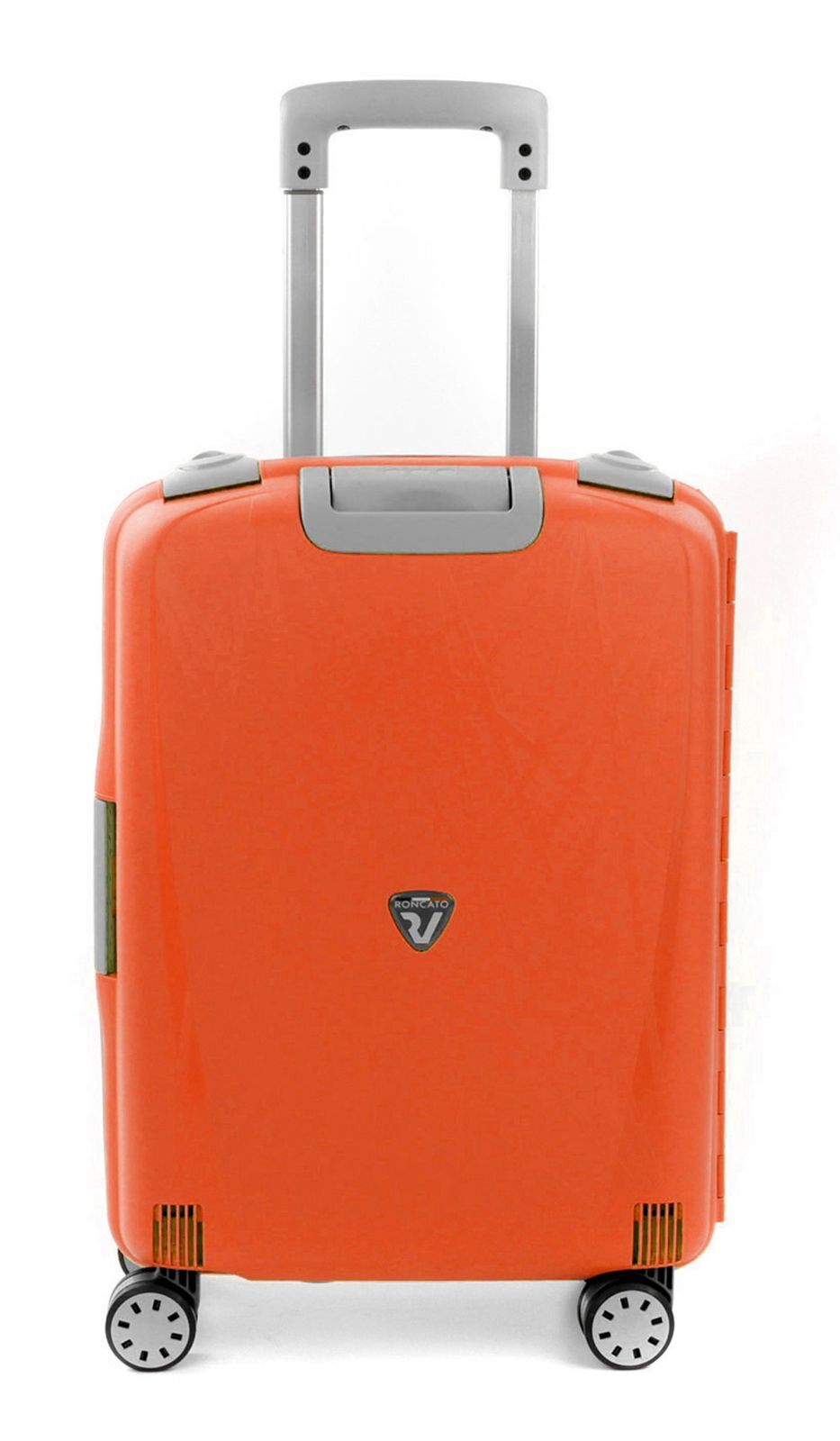 RONCATO Light Trolley Cabina 20 4 Rollos Roncato S Trolley Papaia Naranja Neón Nuevo