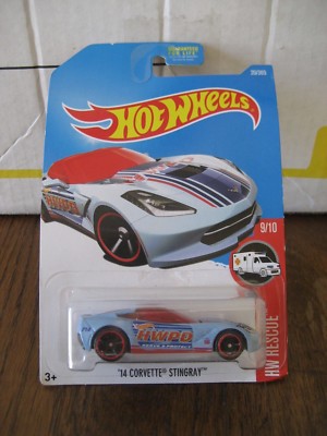 HOT WHEELS HW FLAMES 14 corvette stingray, 9/10 year 2015