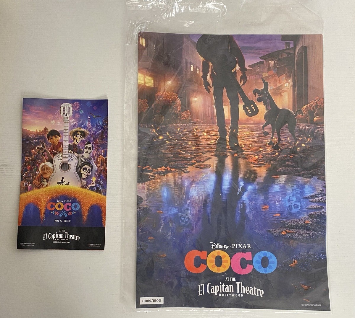 Disney Collection ポスター 2017-2012 2017 Disney Pixar Coco El Capitan Theater Poster & Program