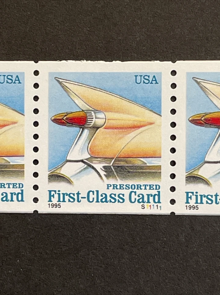 US PNC5 15c Auto Tailfin Presorted Card Stamp Sc# 2909 Plate S11111 MNH - Image 2 of 2