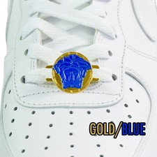 PREMIUM MEDUSA HEAD METAL DUBRAES LUXURY DUBRAE LACE LOCKS BLING SHOE CHARMS NEW