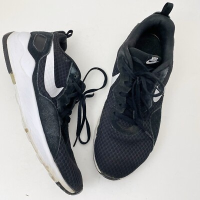 Nike LD Runner 882267 Mesh Suede Running Shoes Sneakers Womens 11 Black White