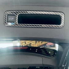 For 2019-2024 Toyota Highlander Trunk Door Handle Bezel Trim Carbon Fiber Look