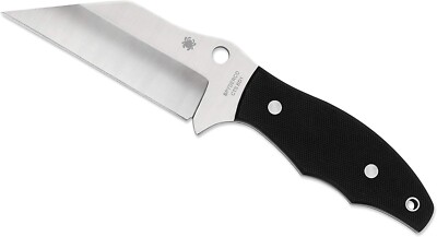 Spyderco Ronin 2 Plain Edge 4.08'' Fixed Blade Pocket Knife FB09GP2