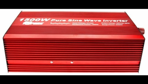 1500W (3000W Peak) DC 24V AC 240V PURE SINE WAVE POWER INVERTER truck lorry - Picture 2 of 3