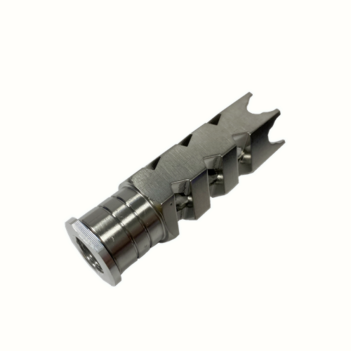 Stainless Stee Shark 1/2x28 Thread Muzzle Brake With Thread Converter ...