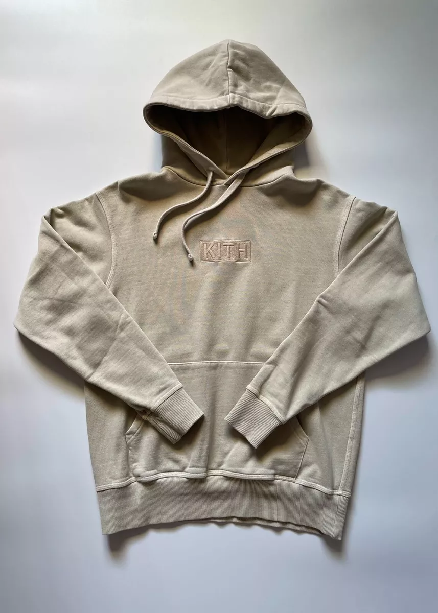 KITH Classic Box Logo Hoodie Sand