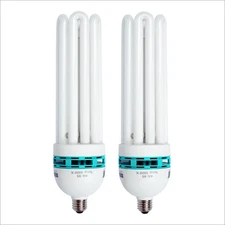 2 x 120W 5500K Photography Photo Studio Lighting Light Compact Fluorescent Bulb