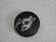 Kieffer Bellows Hand Signed Philadelphia Flyers Puck NHL Autograph Hockey