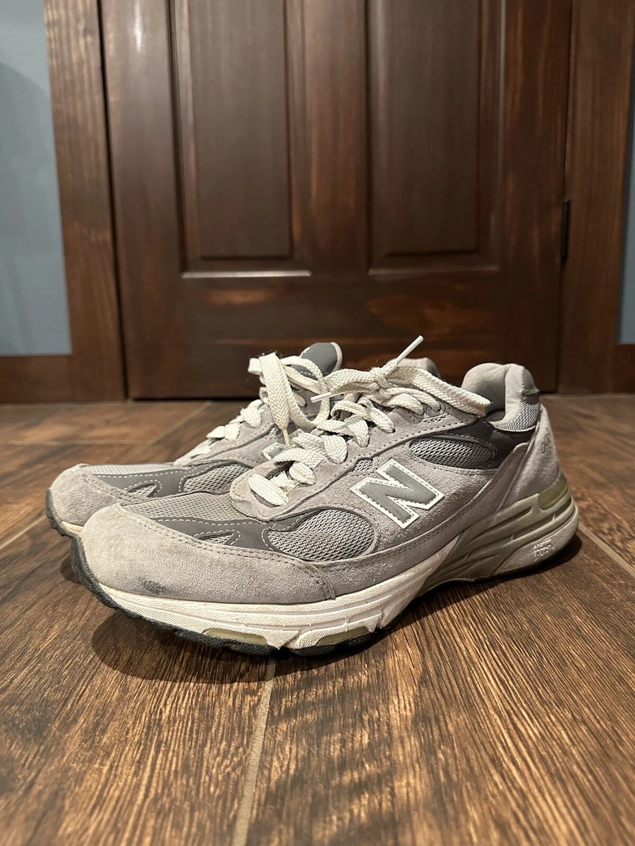 New Balance 993 Grey Gray White Silver Made in USA Sneakers