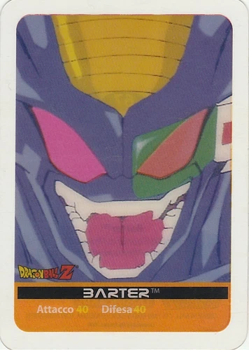 Lamincards Dragon Ball Z Edibas Serie X-Metal BARTER N 67