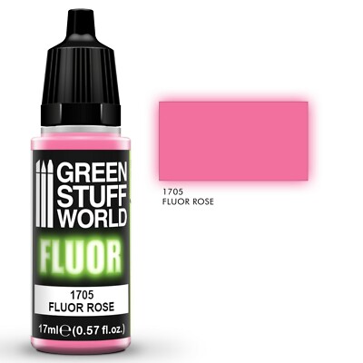 Fluor Paint ROSE - Acrylic Brush and Airbrush Neon Intense Blacklight