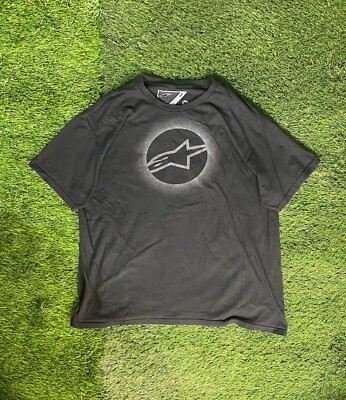 Classic Black Alpine Star t-shirts Men's Cotton Y2k Style