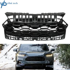 For Honda HR-V 2023-2024 Front Upper Bumper Grille Gloss Black Painted Plastic