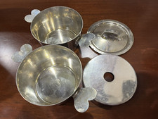 Juego de 2 ollas de sopa/salsa vintage CORDON BLEU HECHAS EN FRANCIA con asas de corazón