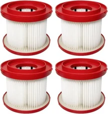 4 Pack HEPA Filter For Milwaukee 49-90-1900 M18 Cordless Wet Dry Vacuum