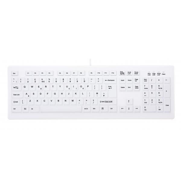 CHERRY AK-C8100F-UVS-W/UK tastiera USB QWERTY Inglese UK Bianco