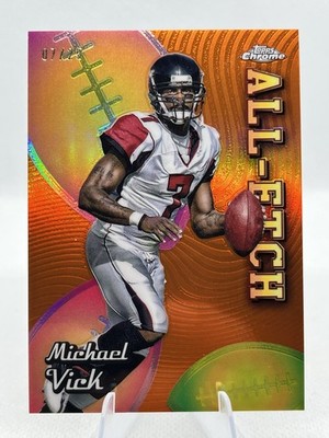 2024 Topps Chrome #CAE-MV Michael Vick Chrome All-Etch Orange Refractor #/25