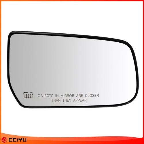 Door Mirror Glass Heated RH Side Chrome CONVEX W/plate For 10-17 TERRAIN EQUINOX