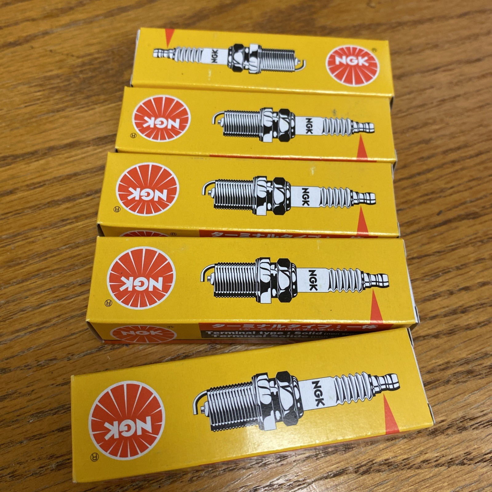 5 Pack Genuine NGK 3961 Spark Plug Solid Tip BR8ES Kawasaki Polaris Yamaha