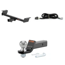 CURT Trailer Hitch Tow Package Receiver, Wiring Harness, 45041 Ball Mount 13515