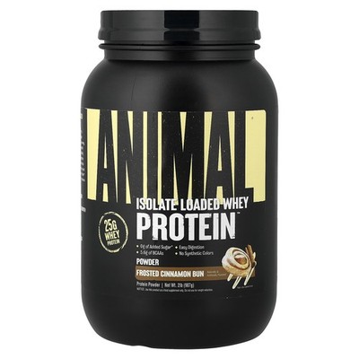 Isolate Loaded Whey Protein  Powder, Frosted Cinnamon Bun, 2 lb (907 g)