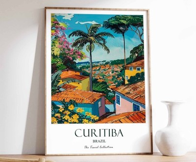 10_Curitiba Print, Curitiba Reiseposter, Brasilien Reisedruck, Tropical Decor,