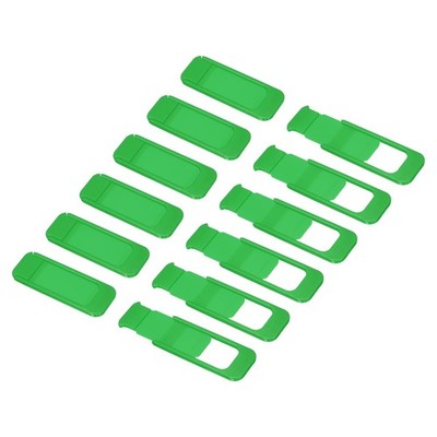 12Pcs 1.61'' x 0.63'' Computer Camera Cover Slide Thin Camera Blocker, Green