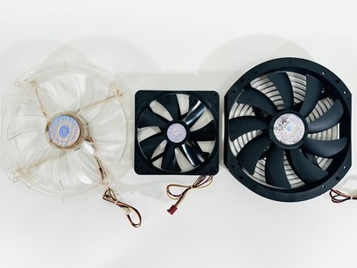 2 X Cooler Master A23030-07CB-3MN-F1 Case Fan (Black + Clear w/Red LED) - 230mm