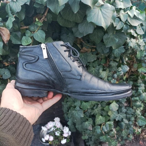 Women Dino Ricci Boots Black Leather 39